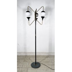 LAMPADA DA TERRA STILNOVO PIANTANA ANNI 50 DESIGN FLOOR LAMP VINTAGE MARMO LIGHT
