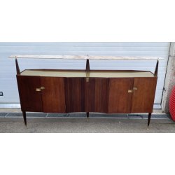 CREDENZA DESIGN Sergio Cobolli Gigli ANNI 50 PERMANENTE CANTÙ VETRO LEGNO MARMO