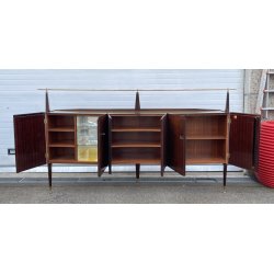 CREDENZA DESIGN Sergio Cobolli Gigli ANNI 50 PERMANENTE CANTÙ VETRO LEGNO MARMO
