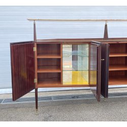 CREDENZA DESIGN Sergio Cobolli Gigli ANNI 50 PERMANENTE CANTÙ VETRO LEGNO MARMO