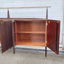 CREDENZA DESIGN Sergio Cobolli Gigli ANNI 50 PERMANENTE CANTÙ VETRO LEGNO MARMO