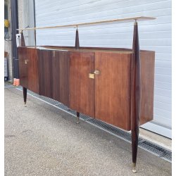 CREDENZA DESIGN Sergio Cobolli Gigli ANNI 50 PERMANENTE CANTÙ VETRO LEGNO MARMO