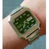 OROLOGIO POLSO Seiko 5 DX Automatic 6106-5480 anni 70 Vintage Wrist Watch GREEN