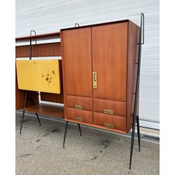 CREDENZA DESIGN Silvio Cavatorta ANNI 50 LEGNO FRASSINO LIBRERIA VINTAGE BAR