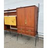 CREDENZA DESIGN Silvio Cavatorta ANNI 50 LEGNO FRASSINO LIBRERIA VINTAGE BAR