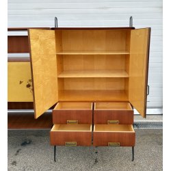 CREDENZA DESIGN Silvio Cavatorta ANNI 50 LEGNO FRASSINO LIBRERIA VINTAGE BAR