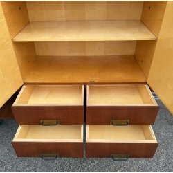 CREDENZA DESIGN Silvio Cavatorta ANNI 50 LEGNO FRASSINO LIBRERIA VINTAGE BAR