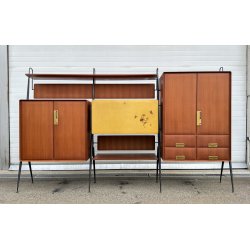 CREDENZA DESIGN Silvio Cavatorta ANNI 50 LEGNO FRASSINO LIBRERIA VINTAGE BAR