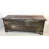 ANTICA CASSAPANCA 1700 LEGNO PLANCE NOCE MASSELLO SCOLPITA EPOCA PANCA BAULE
