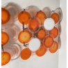 COPPIA APPLIQUE DESIGN ATTR. Gino Vistosi VINTAGE VETRO LAMPADA PARETE GLASS