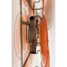 COPPIA APPLIQUE DESIGN ATTR. Gino Vistosi VINTAGE VETRO LAMPADA PARETE GLASS