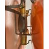 COPPIA APPLIQUE DESIGN ATTR. Gino Vistosi VINTAGE VETRO LAMPADA PARETE GLASS