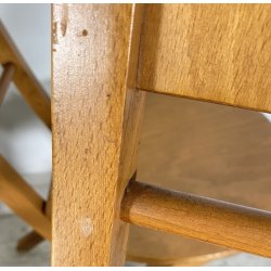 SET 6 SEDIA PIEGHEVOLI DESIGN ANNI 60/70 CHAIR LEGNO MID CENTURY SALVASPAZIO