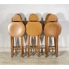 SET 6 SEDIA PIEGHEVOLI DESIGN ANNI 60/70 CHAIR LEGNO MID CENTURY SALVASPAZIO