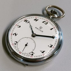 ANTICO OROLOGIO DA TASCA Revue cal. 781 anni 40 OLD POCKET WATCH Montre de Poche
