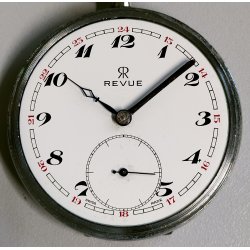 ANTICO OROLOGIO DA TASCA Revue cal. 781 anni 40 OLD POCKET WATCH Montre de Poche