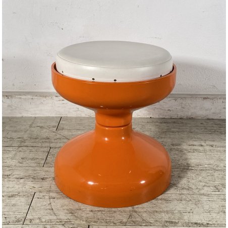 SGABELLO Rocchetto DESIGN Achille Castiglioni ANNI 70 Kartell PLASTICA LUCIDA