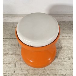 SGABELLO Rocchetto DESIGN Achille Castiglioni ANNI 70 Kartell PLASTICA LUCIDA