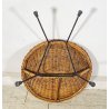 PICCOLA POLTRONCINA VIMINI ANNI 50 BAMBINO SEGGIOLA SEDIA RATTAN INTRECCIATO