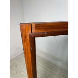 PICCOLA TECA ARMADIETTO PORTA OROLOGI CHIAVI ANTA VETRO LEGNO ANNI 60 DA MURO