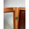 PICCOLA TECA ARMADIETTO PORTA OROLOGI CHIAVI ANTA VETRO LEGNO ANNI 60 DA MURO