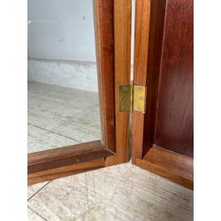PICCOLA TECA ARMADIETTO PORTA OROLOGI CHIAVI ANTA VETRO LEGNO ANNI 60 DA MURO