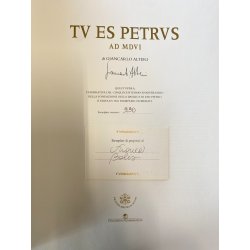 LIBRO TU ES PETRUS AD MDVI Gian Carlo Alteri Esemplare  990 NUMISMATICA VATICANA