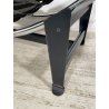 POLTRONA VINTAGE PELLE NERA STILE LE CORBUSIER PER CASSINA anni 70 CHAISE LONGUE