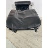 POLTRONA VINTAGE PELLE NERA STILE LE CORBUSIER PER CASSINA anni 70 CHAISE LONGUE
