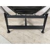 POLTRONA VINTAGE PELLE NERA STILE LE CORBUSIER PER CASSINA anni 70 CHAISE LONGUE
