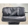 POLTRONA VINTAGE PELLE NERA STILE LE CORBUSIER PER CASSINA anni 70 CHAISE LONGUE