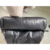 POLTRONA VINTAGE PELLE NERA STILE LE CORBUSIER PER CASSINA anni 70 CHAISE LONGUE