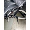 POLTRONA VINTAGE PELLE NERA STILE LE CORBUSIER PER CASSINA anni 70 CHAISE LONGUE