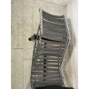 POLTRONA VINTAGE PELLE NERA STILE LE CORBUSIER PER CASSINA anni 70 CHAISE LONGUE
