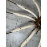 LAMPADARIO VINTAGE IN OTTONE STILE SPUTNIK ANNI 50 PLAFONIERA FIORE SMALTATO