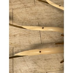 LAMPADARIO VINTAGE IN OTTONE STILE SPUTNIK ANNI 50 PLAFONIERA FIORE SMALTATO