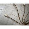 LAMPADARIO VINTAGE IN OTTONE STILE SPUTNIK ANNI 50 PLAFONIERA FIORE SMALTATO