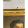 ANTICO QUADRO RITRATTO NOBIL UOMO DIPINTO OLIO SU TELA EPOCA 800 50X60CM CORNICE