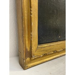 ANTICO QUADRO RITRATTO NOBIL UOMO DIPINTO OLIO SU TELA EPOCA 800 50X60CM CORNICE