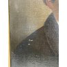ANTICO QUADRO RITRATTO NOBIL UOMO DIPINTO OLIO SU TELA EPOCA 800 50X60CM CORNICE