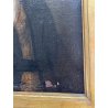 ANTICO QUADRO RITRATTO NOBIL UOMO DIPINTO OLIO SU TELA EPOCA 800 50X60CM CORNICE