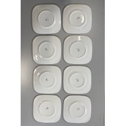 SET 8 SOTTOPIATTI QUADRATI ESTE C.E. Ceramica VINTAGE BLU LAPISLAZZULO 32x32 cm
