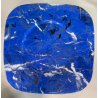SET 8 SOTTOPIATTI QUADRATI ESTE C.E. Ceramica VINTAGE BLU LAPISLAZZULO 32x32 cm