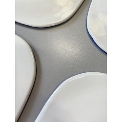 SET 8 SOTTOPIATTI QUADRATI ESTE C.E. Ceramica VINTAGE BLU LAPISLAZZULO 32x32 cm