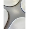 SET 8 SOTTOPIATTI QUADRATI ESTE C.E. Ceramica VINTAGE BLU LAPISLAZZULO 32x32 cm