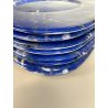 SET 8 SOTTOPIATTI QUADRATI ESTE C.E. Ceramica VINTAGE BLU LAPISLAZZULO 32x32 cm