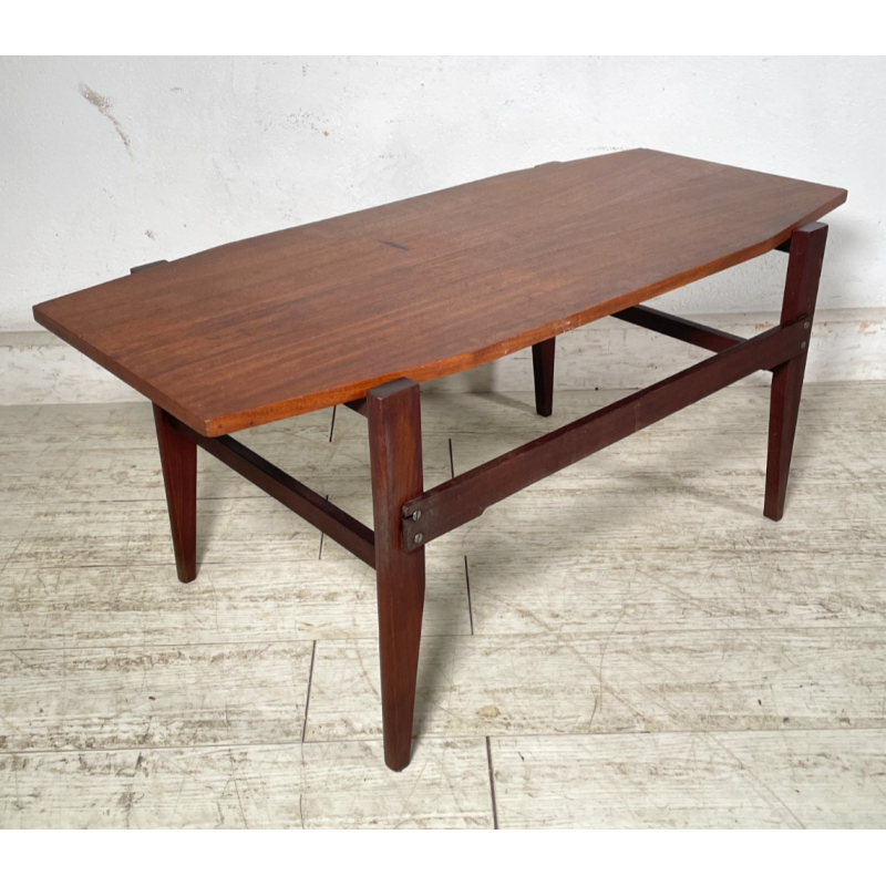 TAVOLINO DA SALOTTO caffè VINTAGE ANNI 60 LEGNO ITALIA DESIGN MID-CENTURY TABLE