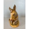 LOTTO 4 ANIMALI PRESEPE Fontanini BUE ASINO PECORE VINTAGE max H 16cm ITALIA '83