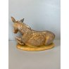 LOTTO 4 ANIMALI PRESEPE Fontanini BUE ASINO PECORE VINTAGE max H 16cm ITALIA '83