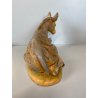 LOTTO 4 ANIMALI PRESEPE Fontanini BUE ASINO PECORE VINTAGE max H 16cm ITALIA '83